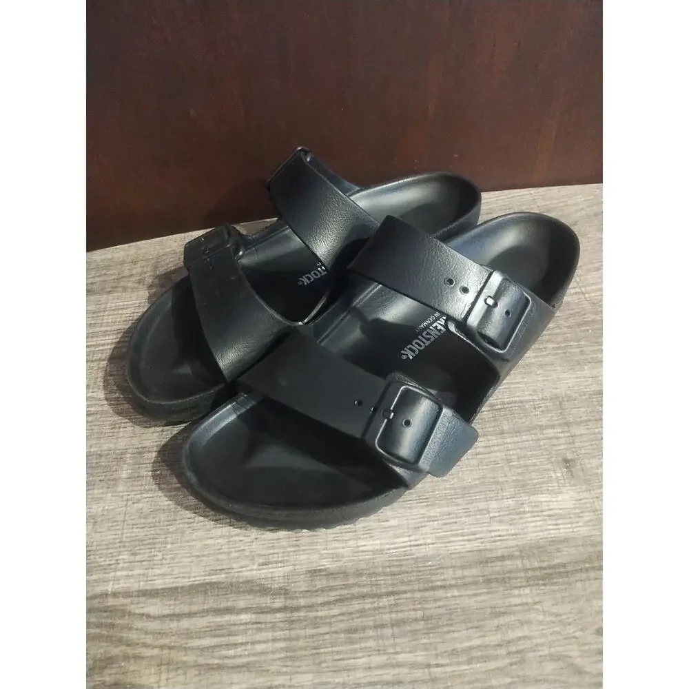 Birkenstock Arizona Water vinyl lightweight Sandals Size 41 W10 M8 Black unisex